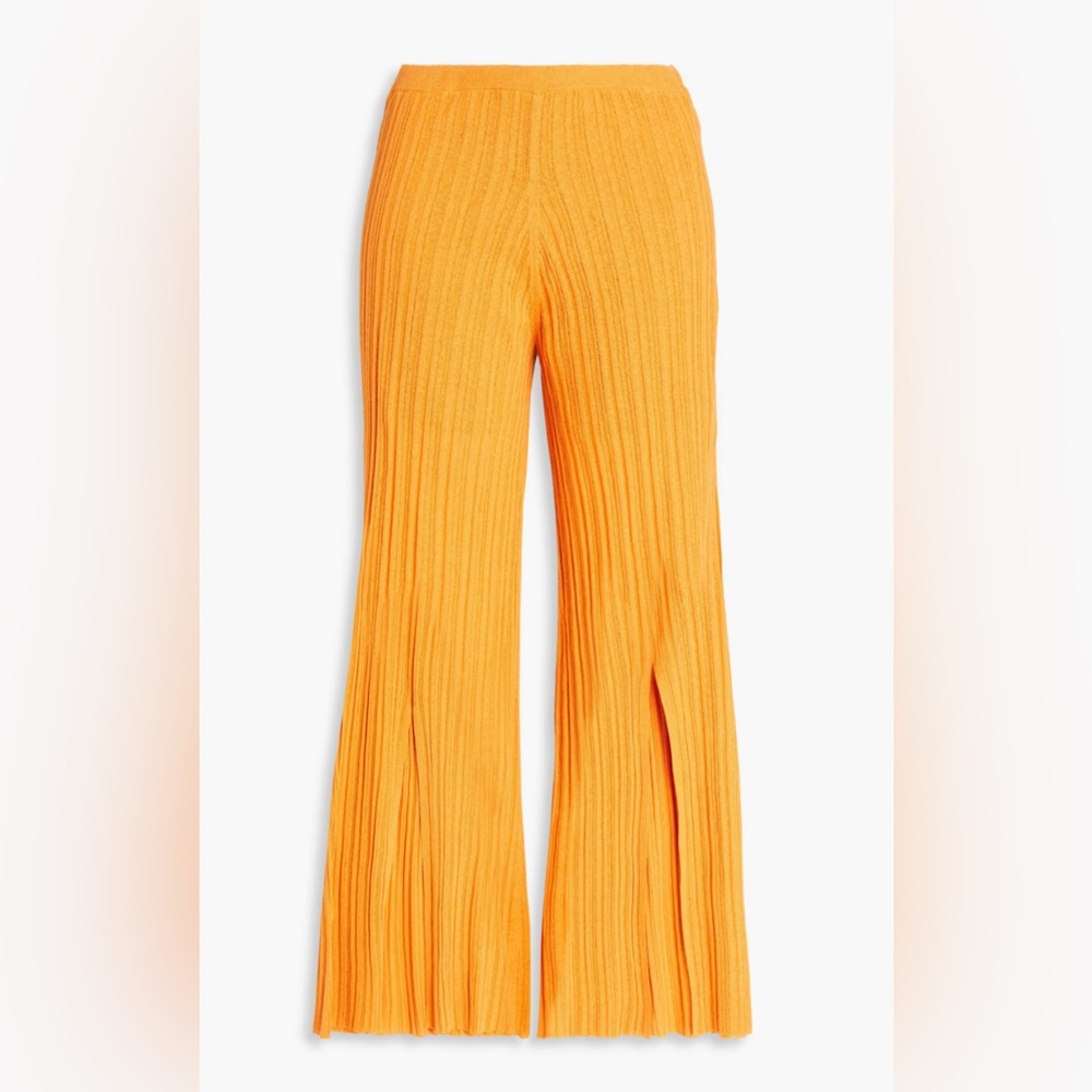 Irvan Ribbed Knit Wide Leg Lounge Pants by Malene Birger XS